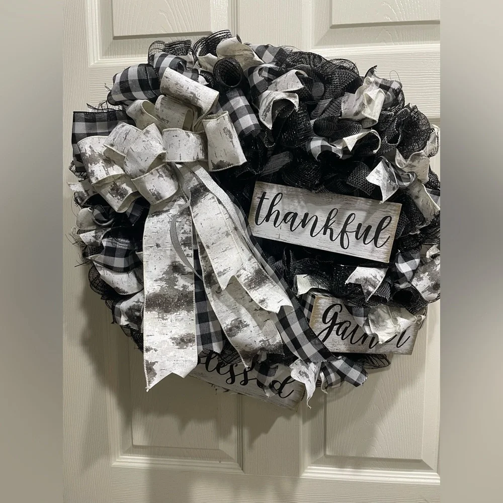 Deco Mesh Fall Wreath